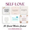 Self-love Coaching Social Media Canva Template | For Mental Health Coach, Coaching Business | IG Template | Content Template