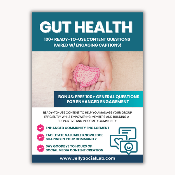 Gut Health Discussion Power Pack: 100 Questions & Captions
