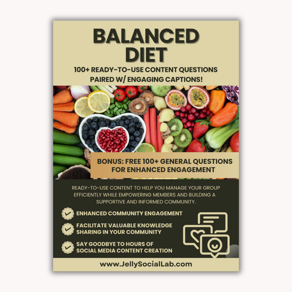 Balanced Diet Discussion Power Pack: 100 Questions & Captions