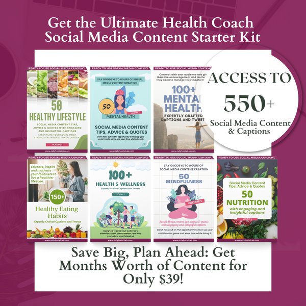 Ultimate Health Coach  Social Media Content Starter Kit