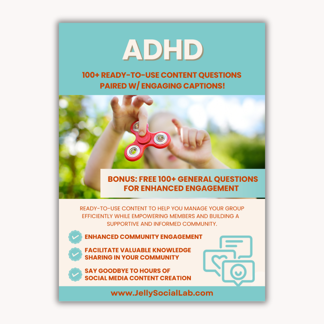 ADHD Discussion Power Pack: 100 Questions & Captions