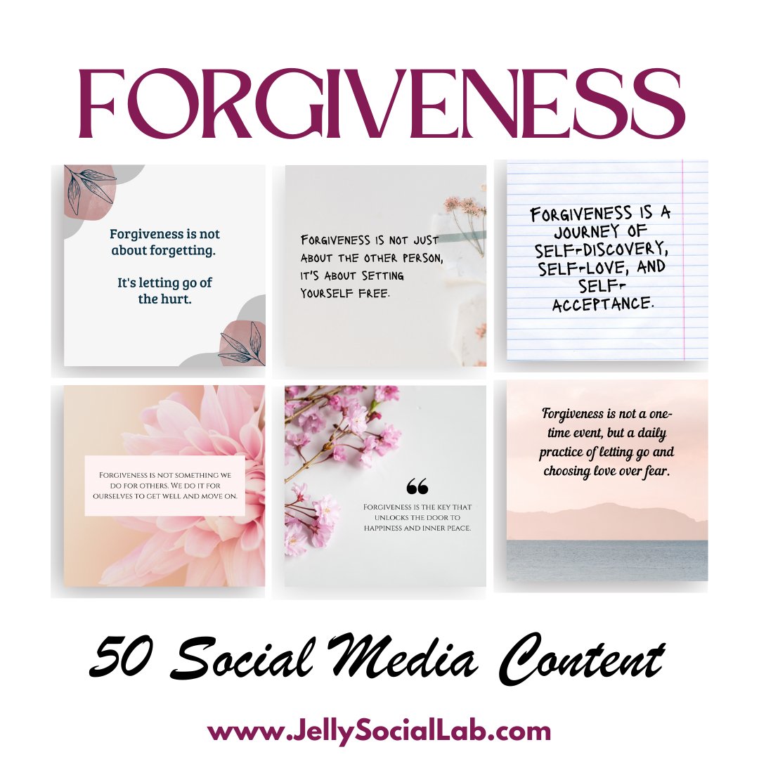 Forgiveness Inspiration Pack Volume 1 - Jelly Social Lab